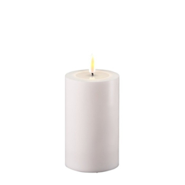 Deluxe Homeart White LED Outdoor Candle 7,5 x 12,5 cm