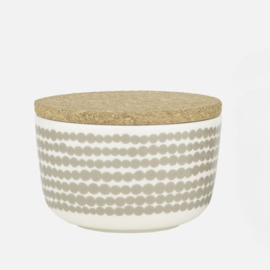 Marimekko Siirtolapuutarha Bowl with Lid Sand 2,5 dl