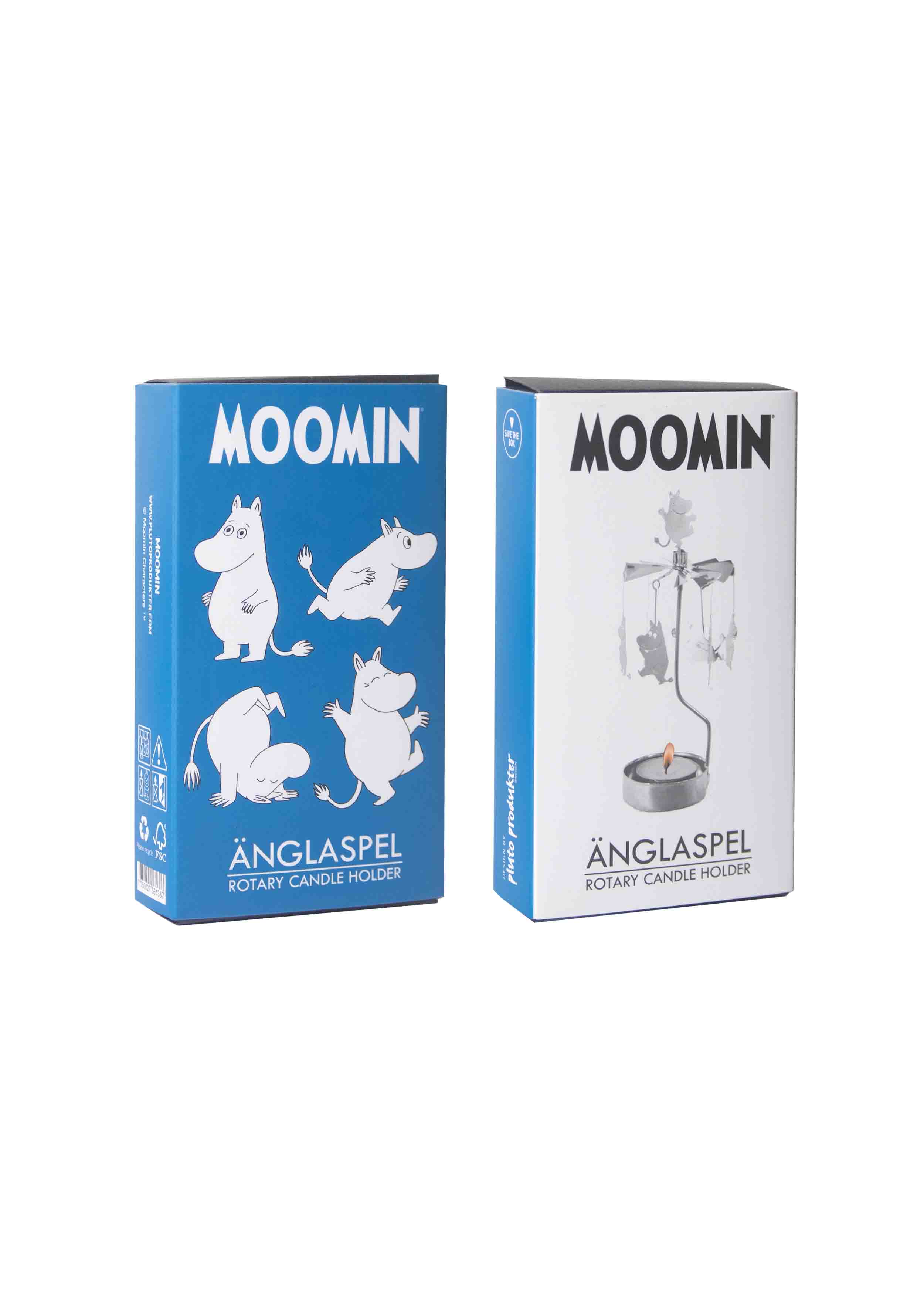 Pluto Design theelicht carrousel Moomin Silver