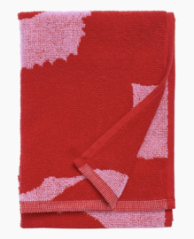 Marimekko Unikko Guest Towel Red Pink 30 x 50 cm