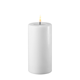 Deluxe Homeart White LED Candle 7,5 x 15 cm