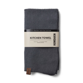 Humdakin Dark Ash Knitted Kitchen Towel Handdoek
