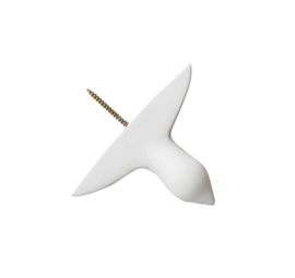 Formpoet Mini Bird Wandhaak White