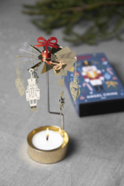 Pluto Design theelicht carrousel Noël Gold