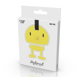 Hoptimist kofferlabel Yellow