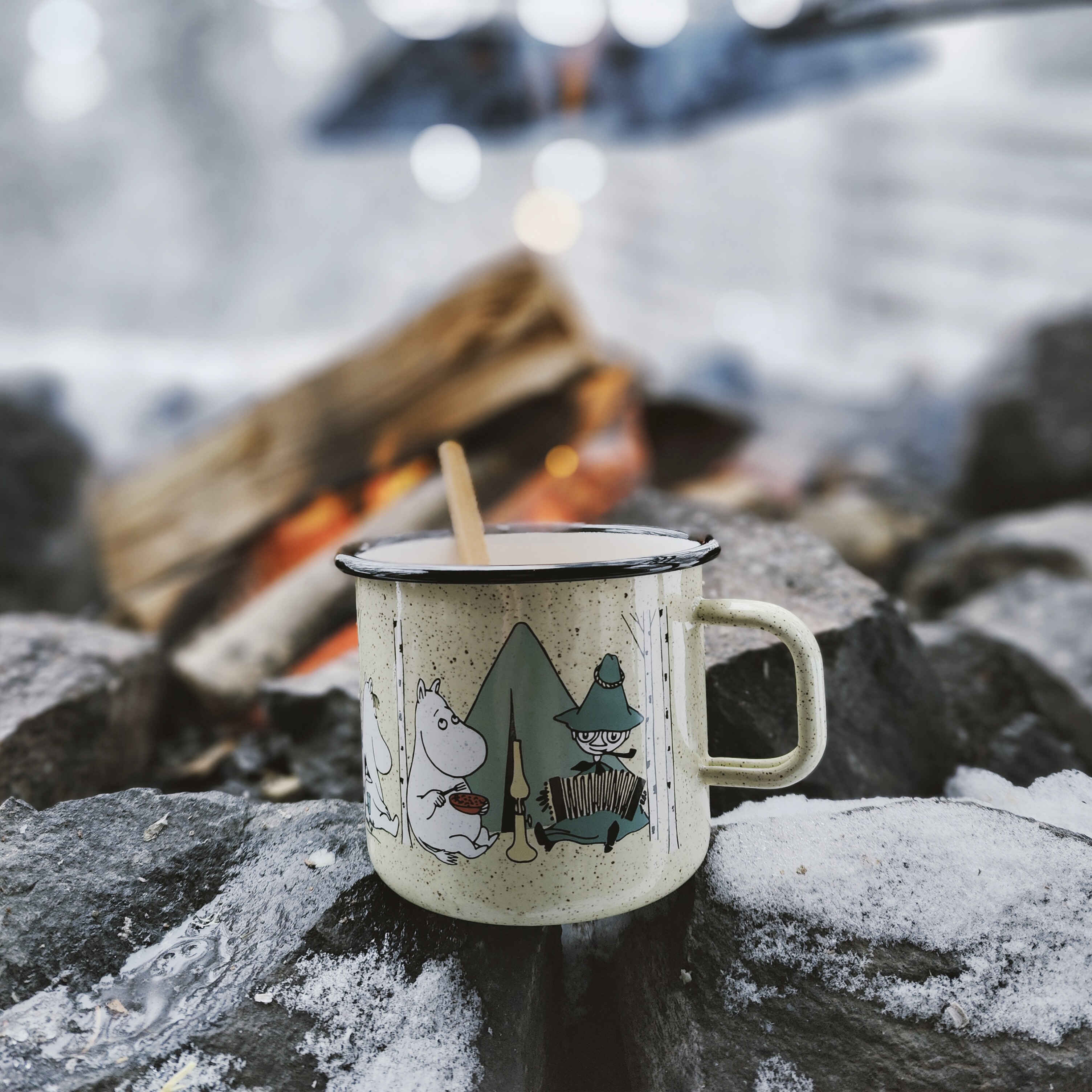 Muurla Moomin emaille mok Campers 8dl