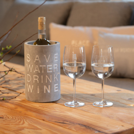 Räder wijnkoeler Save water drink wine