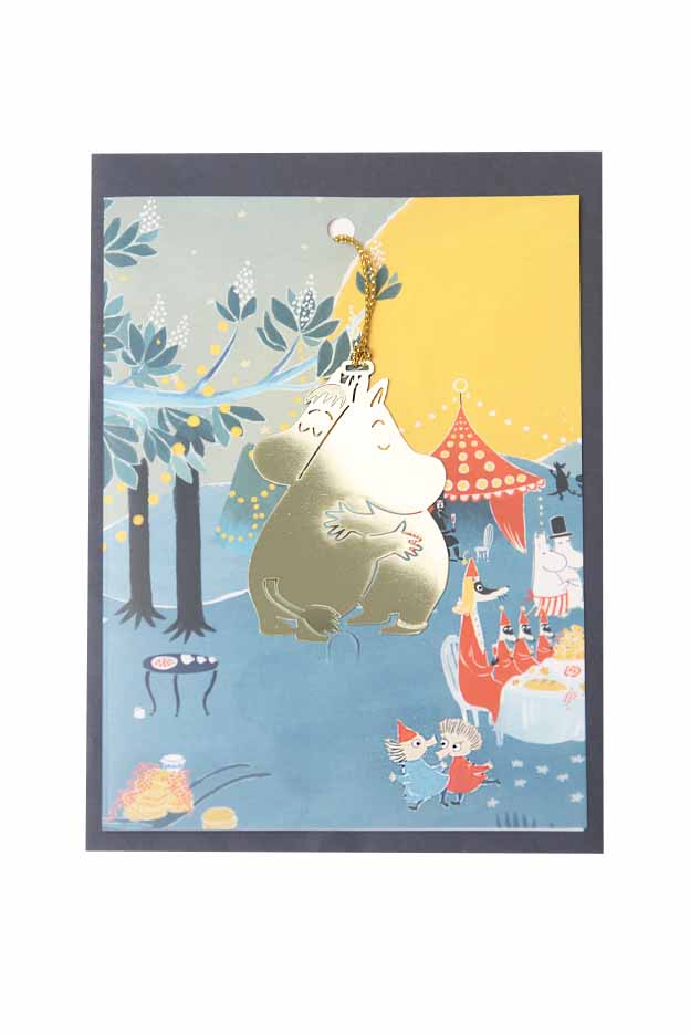 Pluto Design Postcard Moomin Hug