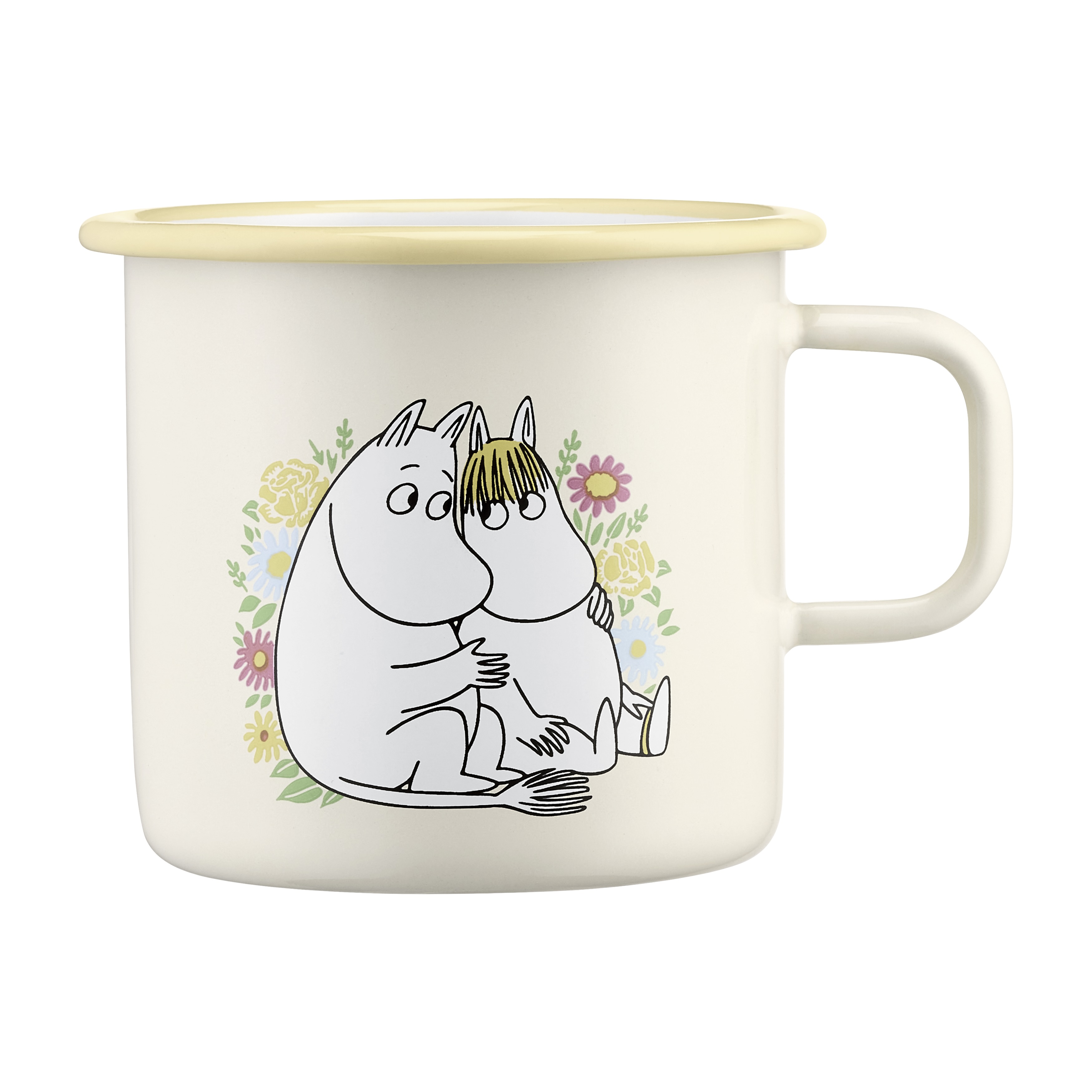 Muurla Moomin emaille mok Flowers 5,5dl