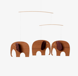 Flensted mobiel Baby Elephants Wood 3