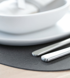 Lind DNA Table mat Curve - Core Flecked Anthracite