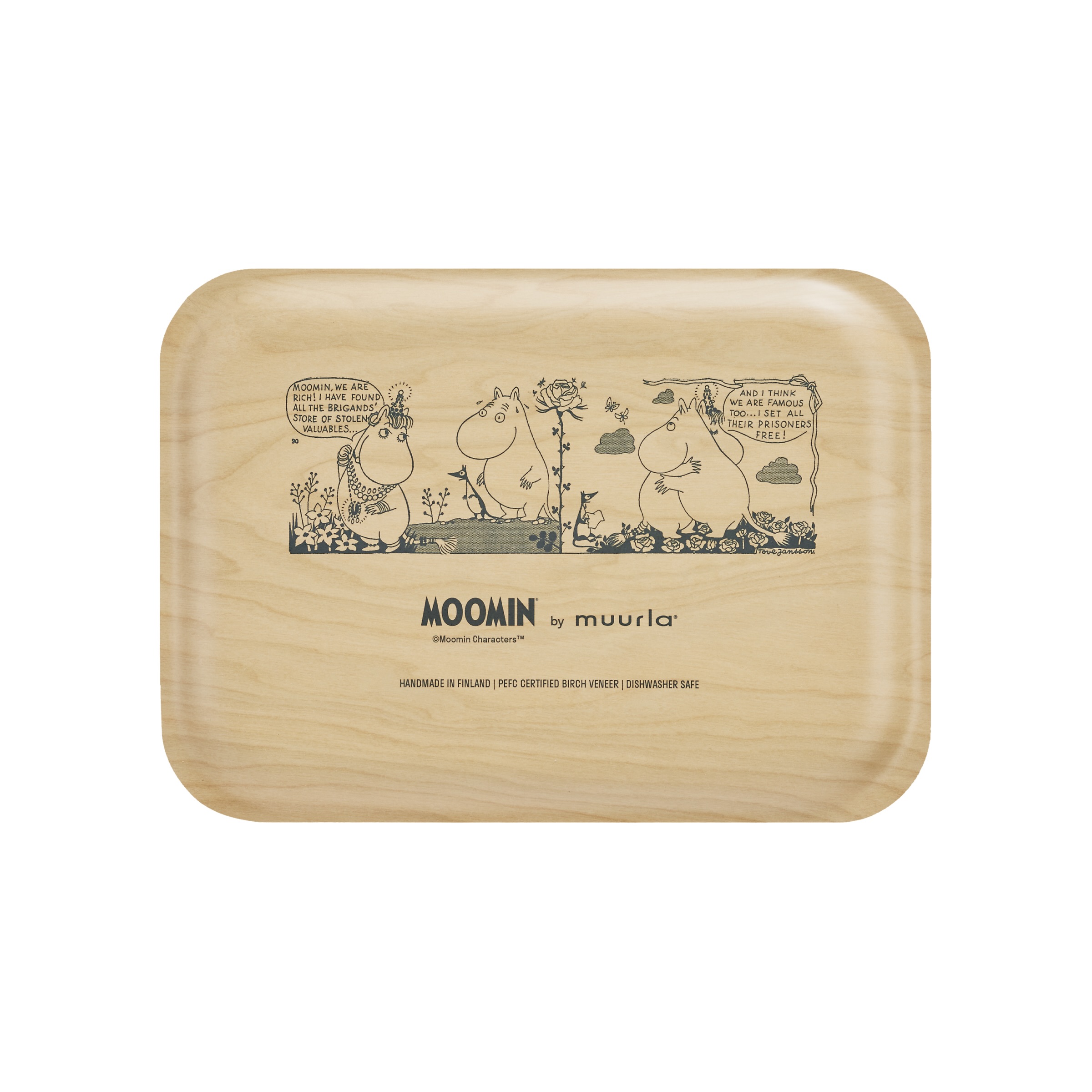 Muurla Moomin tray Hug 27 x 20 cm
