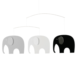 Flensted mobiel Elephant Party Greyscale
