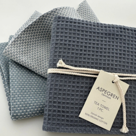 Aspegren Denim Blue theedoeken S/2