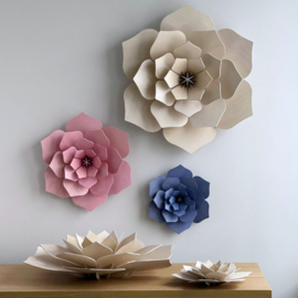 Lovi houten Decor Flower - 24 cm - diverse kleuren