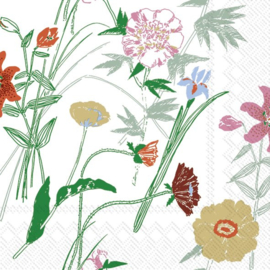 Marimekko Papieren servetten Puutarhakutsut green