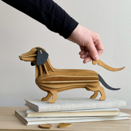 Lovi Dachshund houten teckel - XL - diverse kleuren