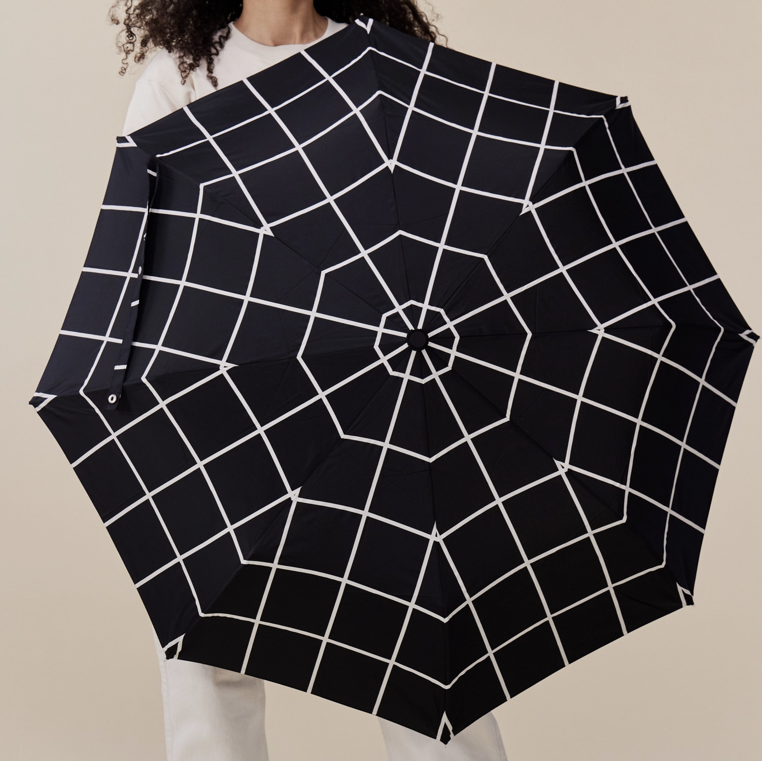 Original Duckhead paraplu Black Grid