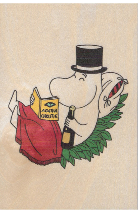 Come to Finland houten kaart Moominpappa