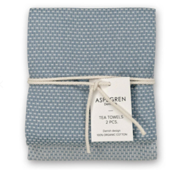 Aspegren Denim Blue theedoeken S/2