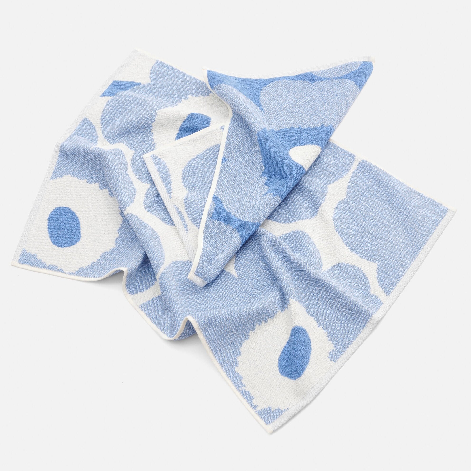 Marimekko Unikko Blue Bath Towel 70 x 150 cm