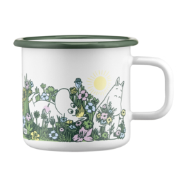 Muurla Moomin emaille mok In the Garden 3,7dl