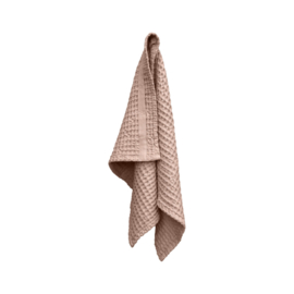 The Organic Company Big Waffle Hand Towel Pale Rose