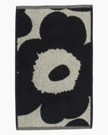 Marimekko Unikko Guest Towel Black Sand 30 x 50 cm