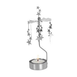 Pluto Design theelicht carrousel Night Sky Silver