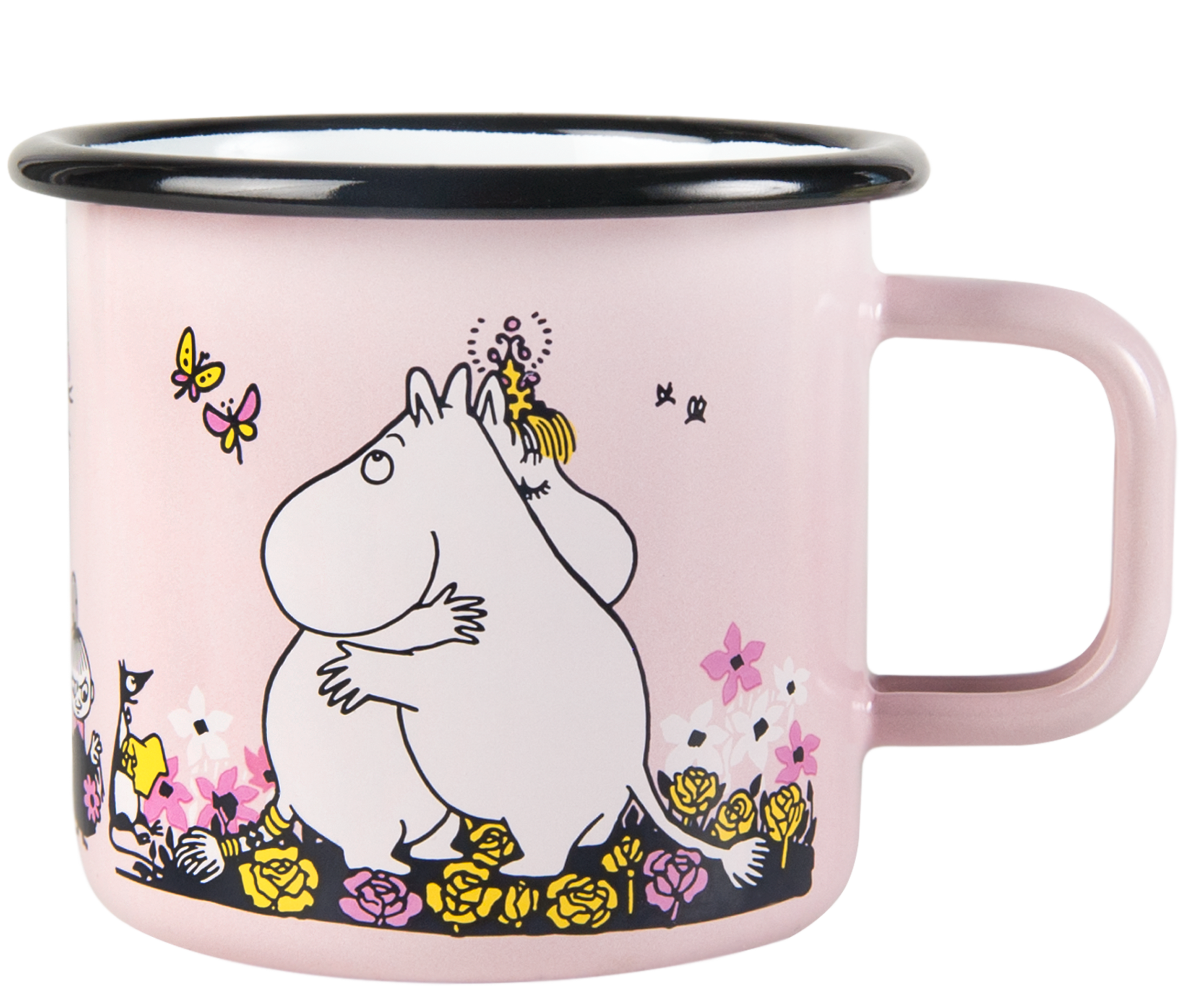 Muurla Moomin emaille mok Hug Pink 3,7dl