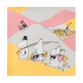 Arabia Finland Moomin Family Time servetten