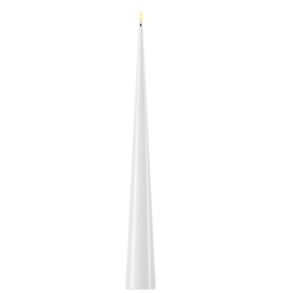 Deluxe Homeart LED Cone Candle White 38 cm