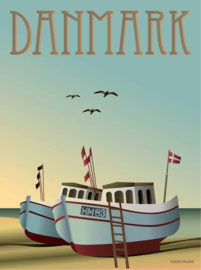 Vissevasse poster Denmark Fishing Boats