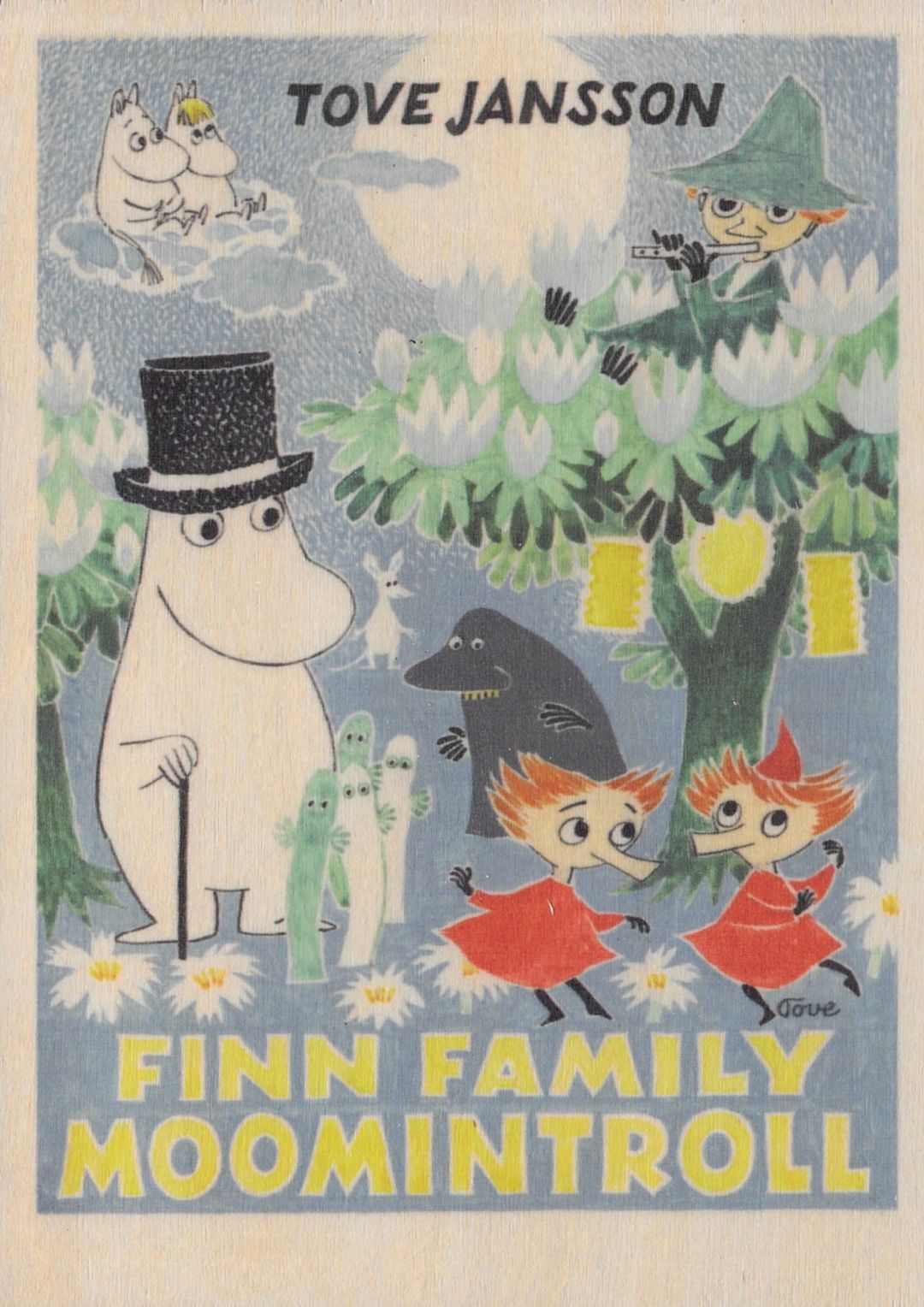 Come to Finland houten kaart Moomin Finn Family