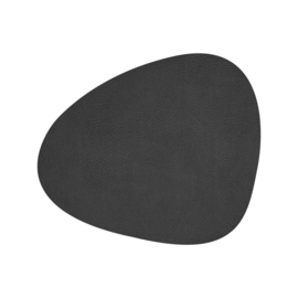 Lind DNA Table mat Curve - Hippo Black-Anthracite