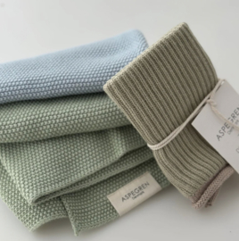 Aspegren Sky Blue Knitted Kitchen Towel