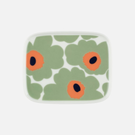 Marimekko Unikko Sage Green Plate 15 x 12 cm