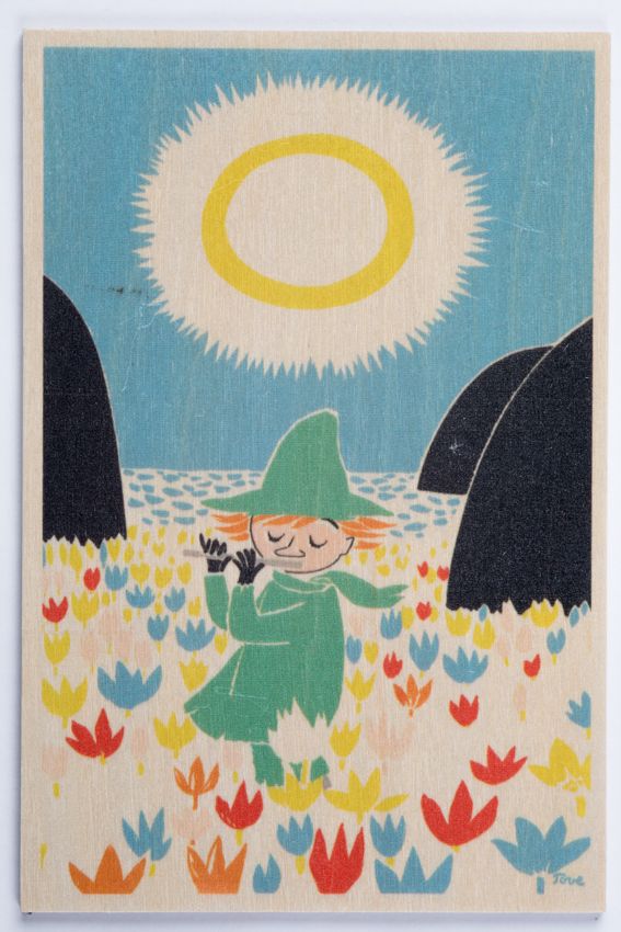 Come to Finland houten kaart Snufkin