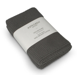 Aspegren Steel Grey Knitted Kitchen Towel