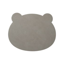 Lind DNA kinderplacemat Bear -  Nupo Light Grey