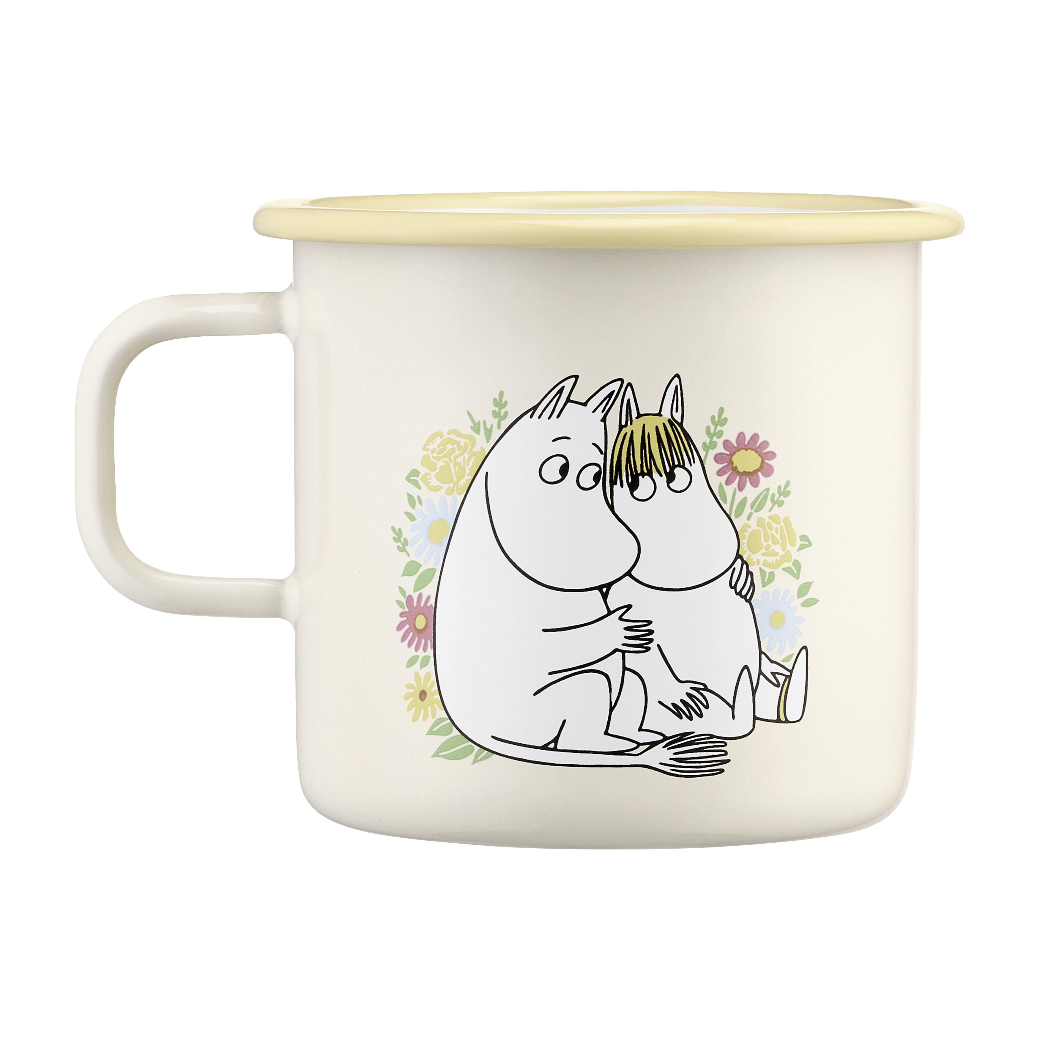 Muurla Moomin emaille mok Flowers 5,5dl