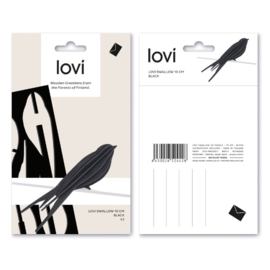 Lovi Swallow houten zwaluw kaart - Small - diverse kleuren