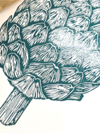 Monika Petersen Mini Art Print Green Artichoke | A5