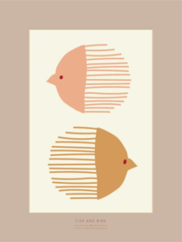Vissevasse poster Bird and Fish
