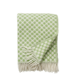 Klippan Plaid wol Gotland Dots Green