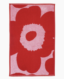 Marimekko Unikko Guest Towel Red Pink 30 x 50 cm