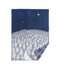 Klippan Plaid lamswol House in the Forest blue