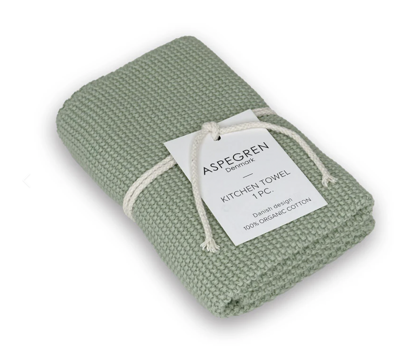 Aspegren Tender Green Knitted Kitchen Towel