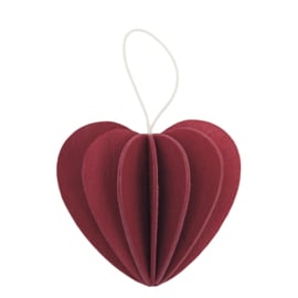 Lovi Heart houten hart kaart - Medium - diverse kleuren