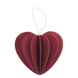 Lovi Heart houten hart kaart - Small - diverse kleuren